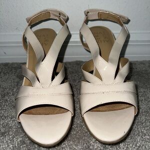 Elegant Cream Strappy Sandals